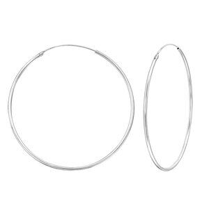 Sterling Silver Hoop Earrings 50mm | Bold Statement 925